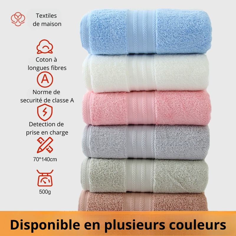 Serviette de bain en coton pur
